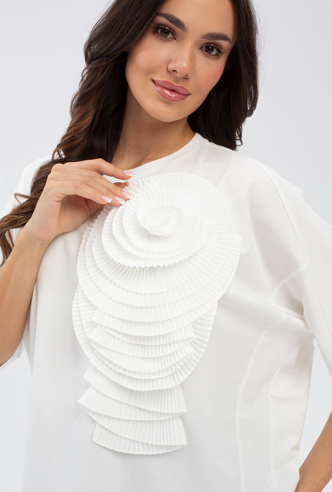 Bluzka z wiskozy Camellia - Gatta