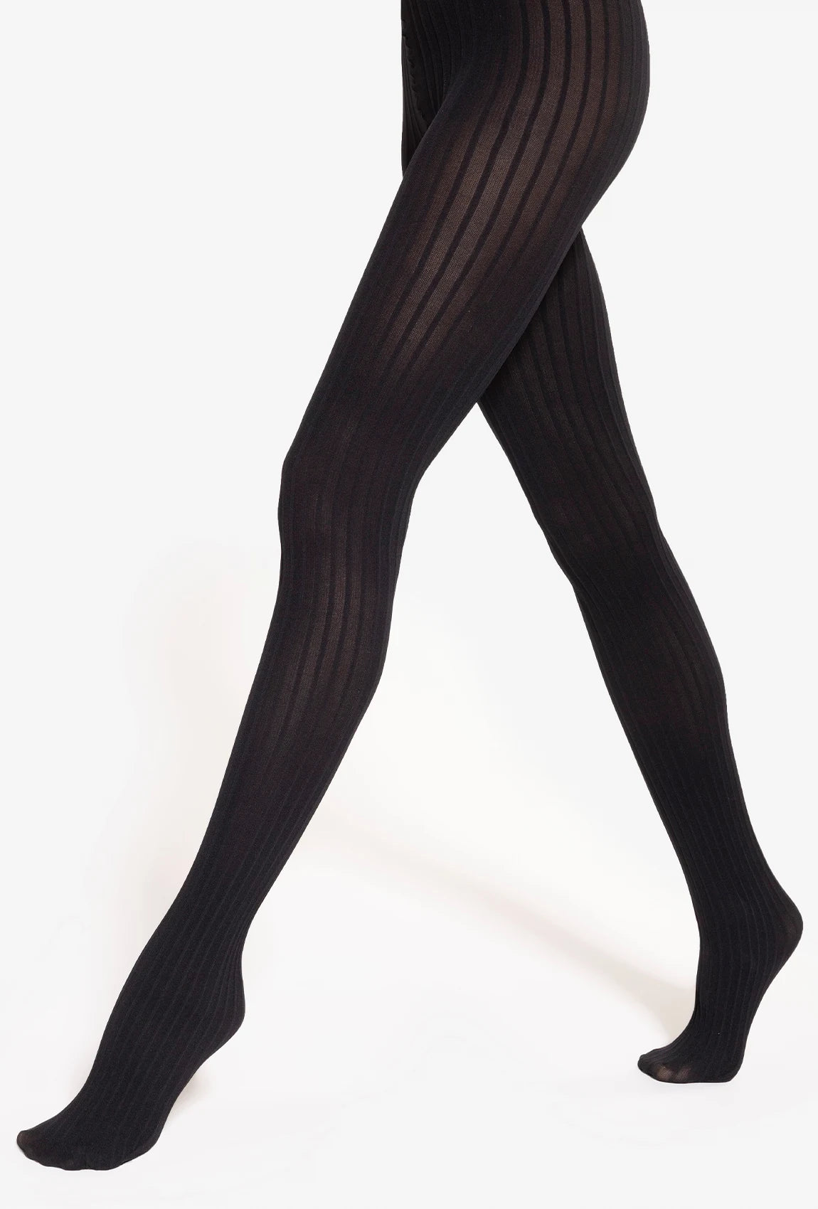Czarne rajstopy w prążek Tiffany 25 - Gatta