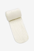 Kremowe rajstopy dziecięce w prążek Tiffany 02