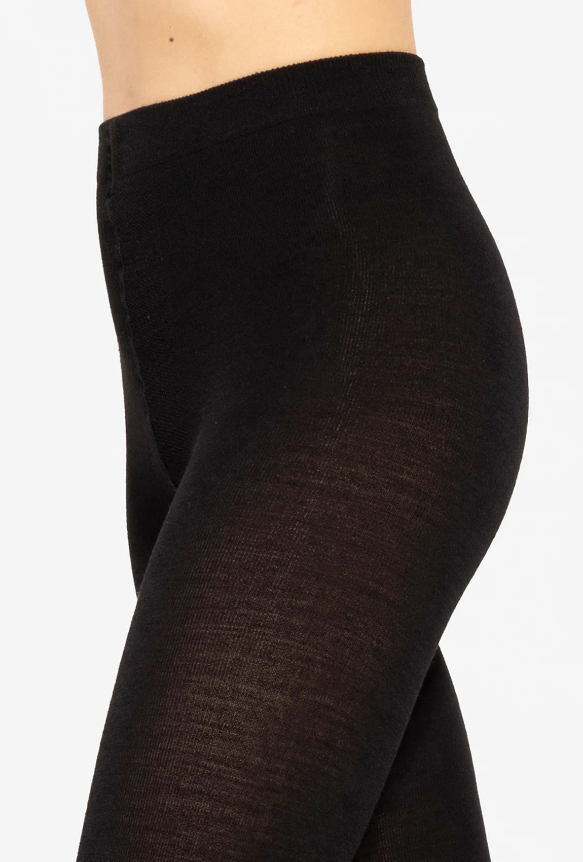 Czarne wełniane rajstopy Plus size - Gatta