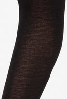 Czarne rajstopy z wełną