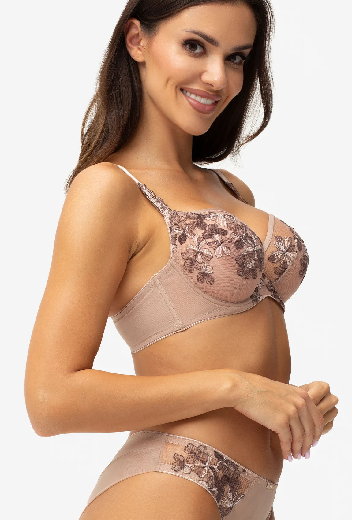 Koronkowy biustonosz typu soft Tiramisu - Gatta