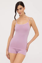 Top bezszwowy na cienkich ramiączkach Camisole