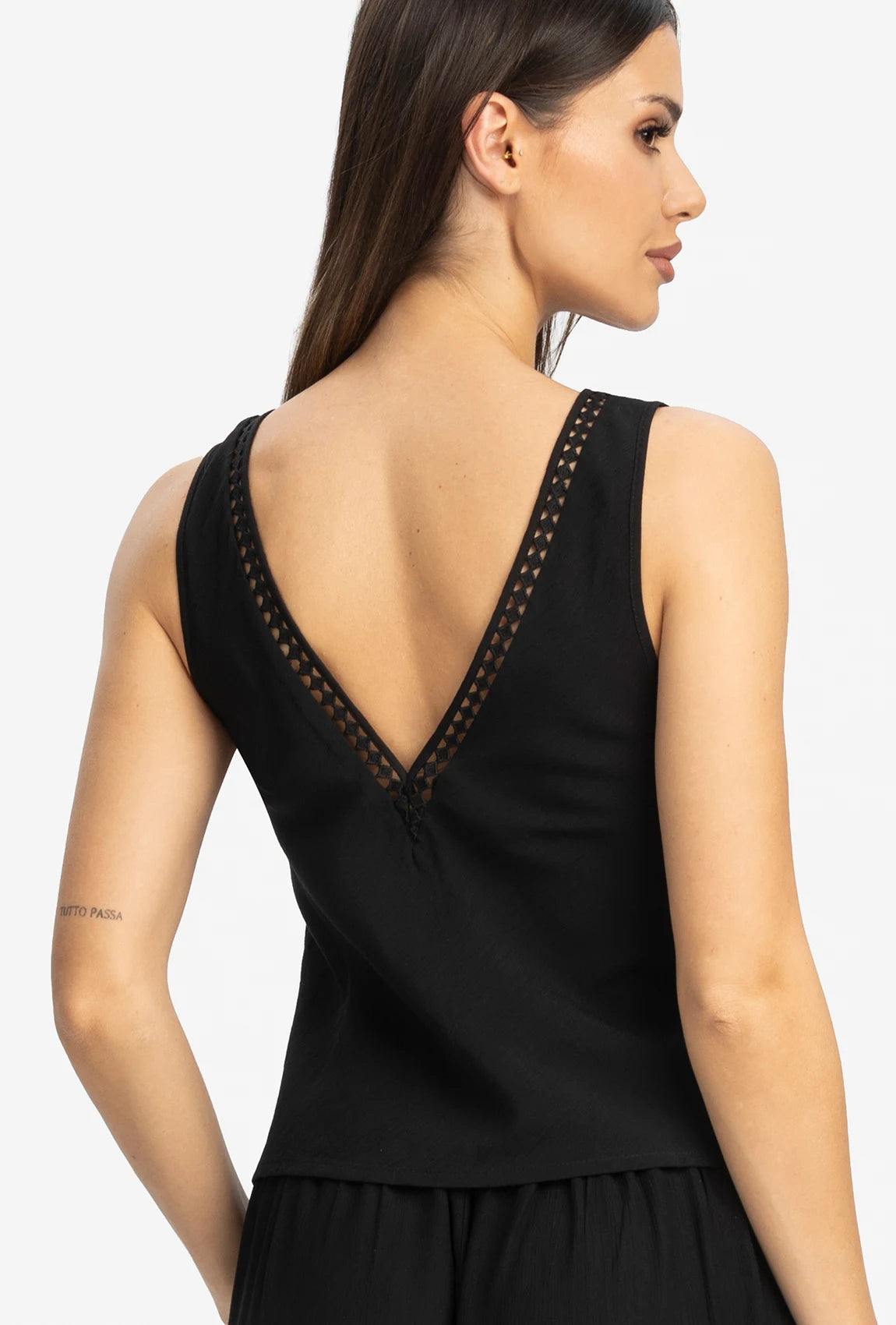 Czarny top damski Monaco - Gatta