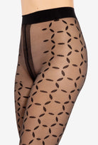 Rajstopy z geometrycznym wzorem Tracy 03