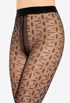 Rajstopy z geometrycznym wzorem Tracy 04