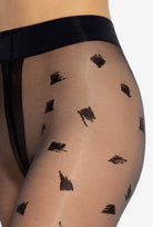 Transparentne rajstopy wzorzyste Arti wz. 04