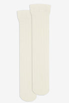 Kremowe podkolanówki dziecięce