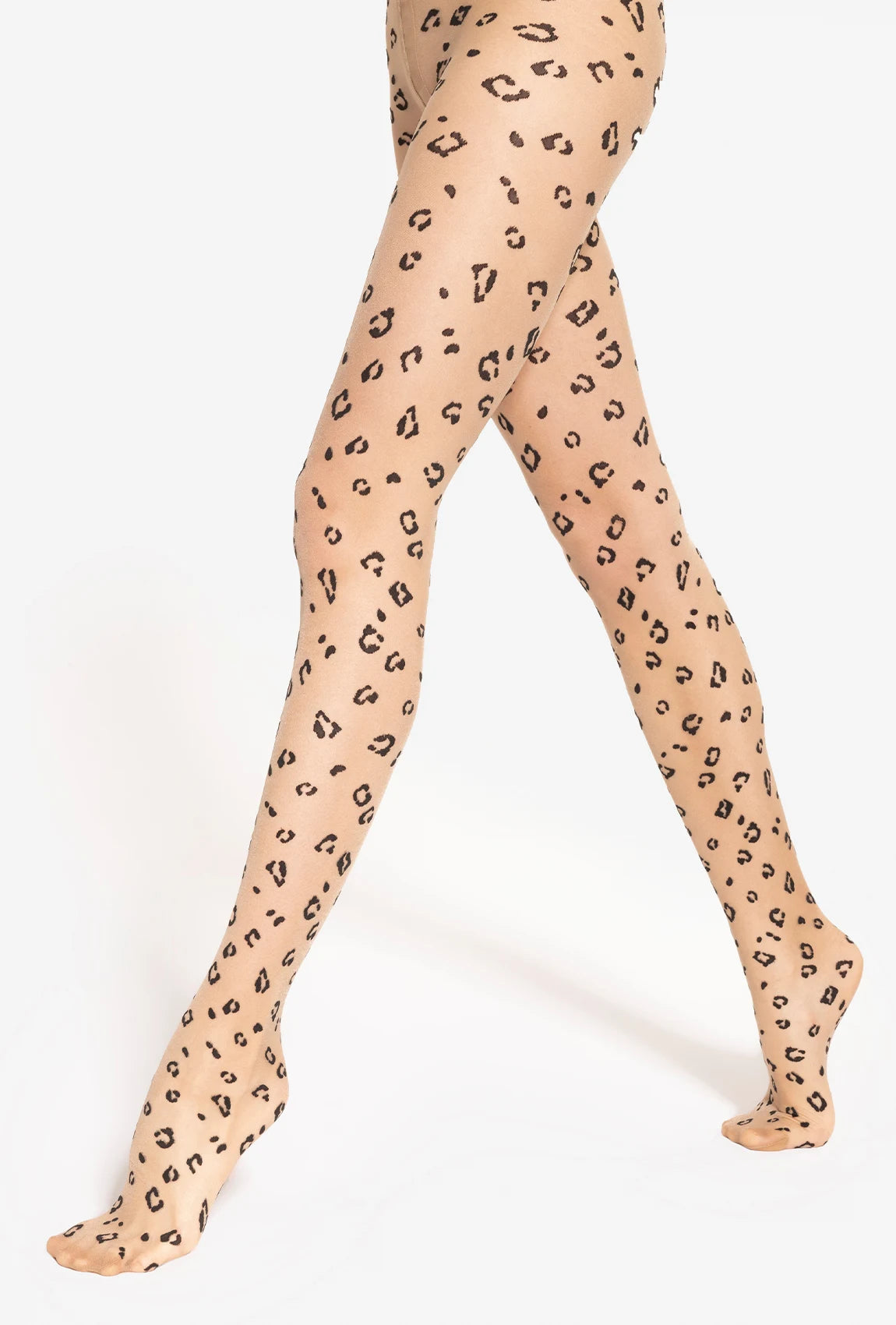 Beżowe rajstopy w cętki Wild Cat 05 - Gatta