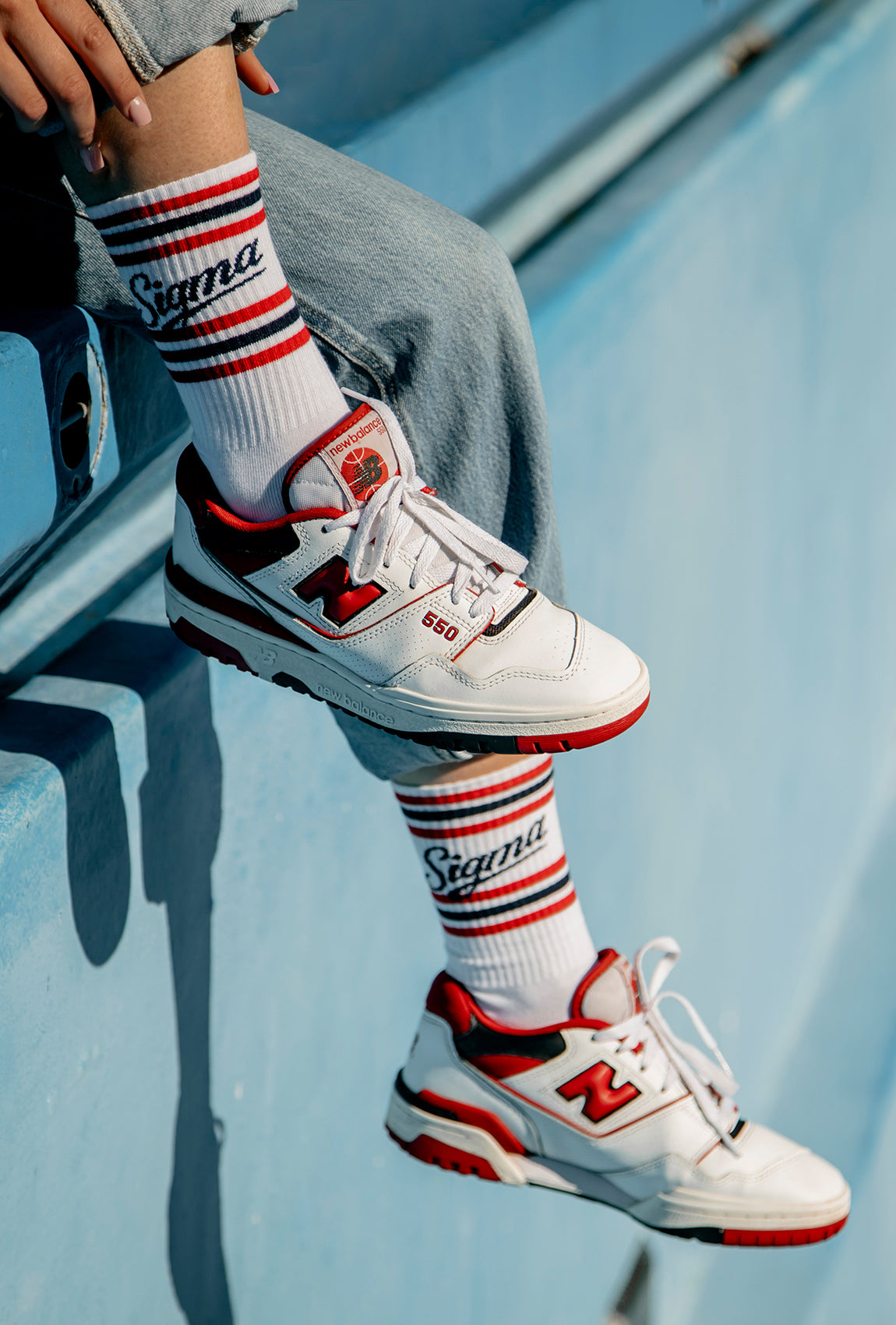 Wysokie skarpetki bawełniane wz. 956 - Gatta