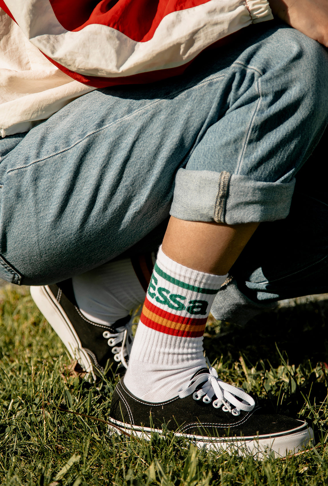 Wysokie skarpetki bawełniane wz. 958 - Gatta