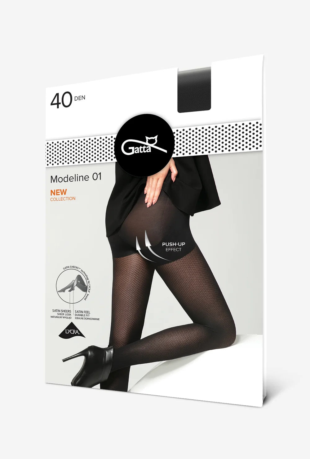 Wzorowane rajstopy modelujące Modeline wz. 01 - Gatta