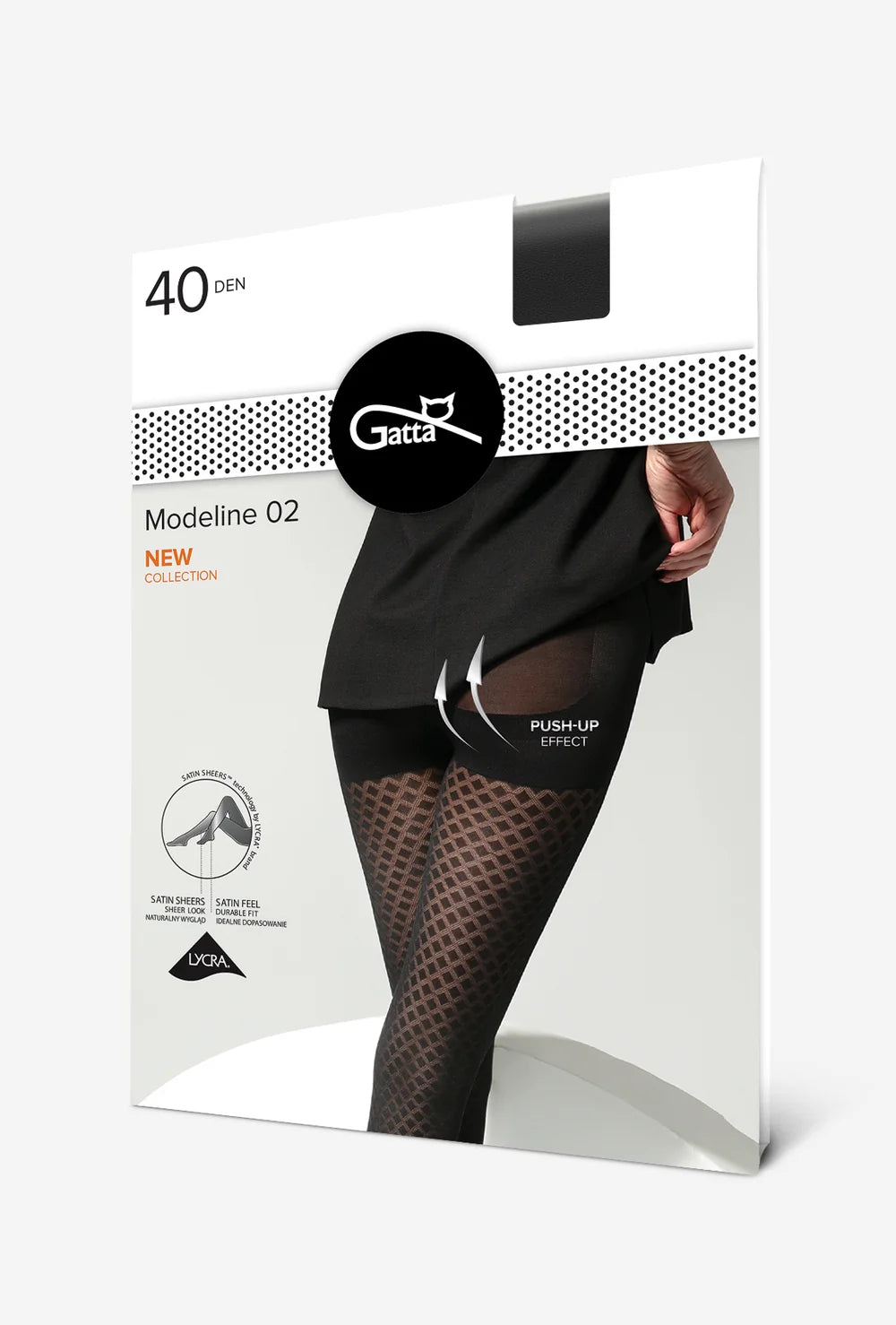 Wzorowane rajstopy modelujące Modeline wz. 02 - Gatta