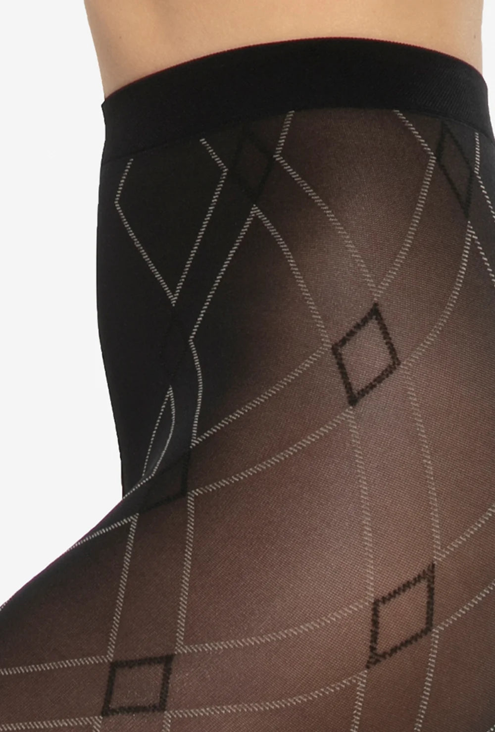 Wzorzyste rajstopy w romby Optica wz. 03 - Gatta