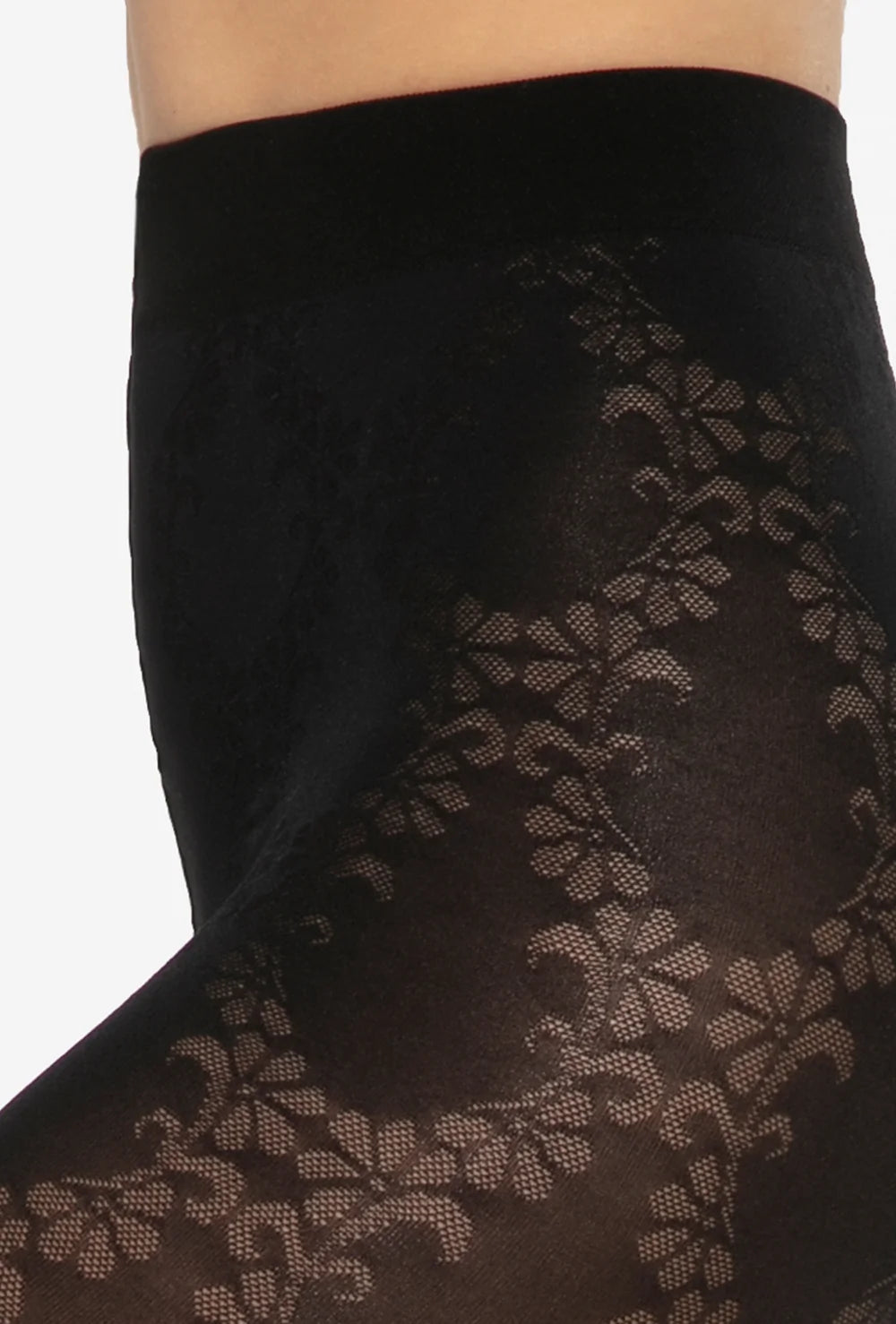 Wzorzyste rajstopy z florystycznym motywem Floral wz. 01 - Gatta