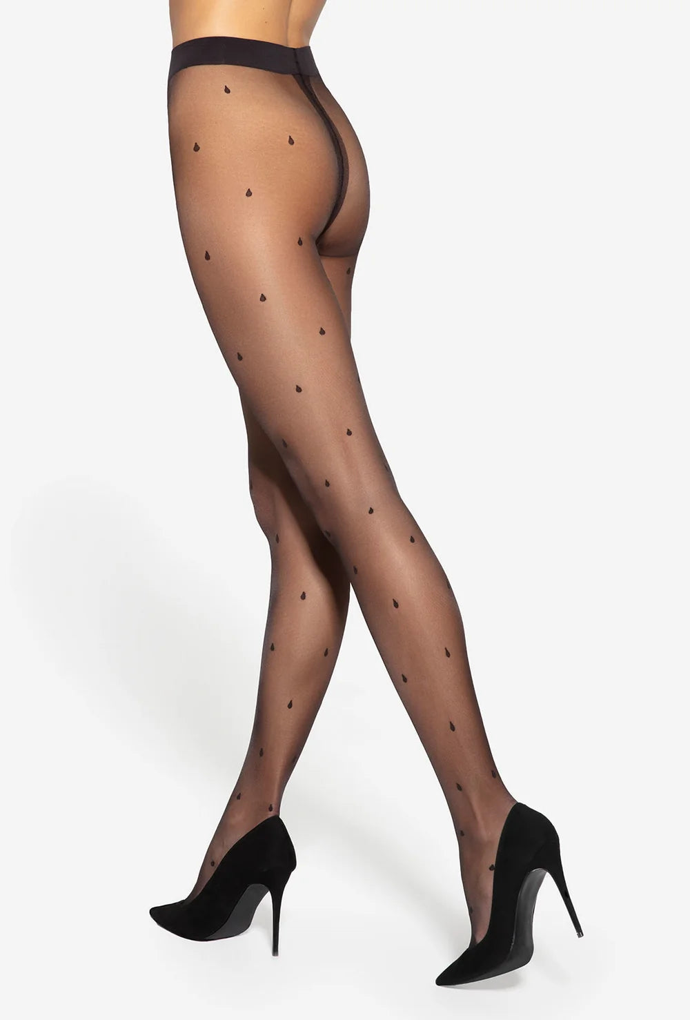 Wzorzyste rajstopy z przędzy ekologicznej Q-eko Trends wz. 01 - Gatta