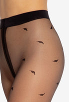 Wzorzyste rajstopy z przędzy ekologicznej Q-eko Trends wz. 02