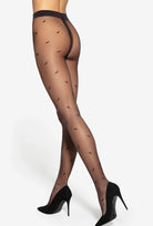 Wzorzyste rajstopy z przędzy ekologicznej Q-eko Trends wz. 02