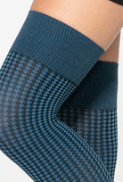 Zakolanówki w drobną kratkę Sassimi wz. 02